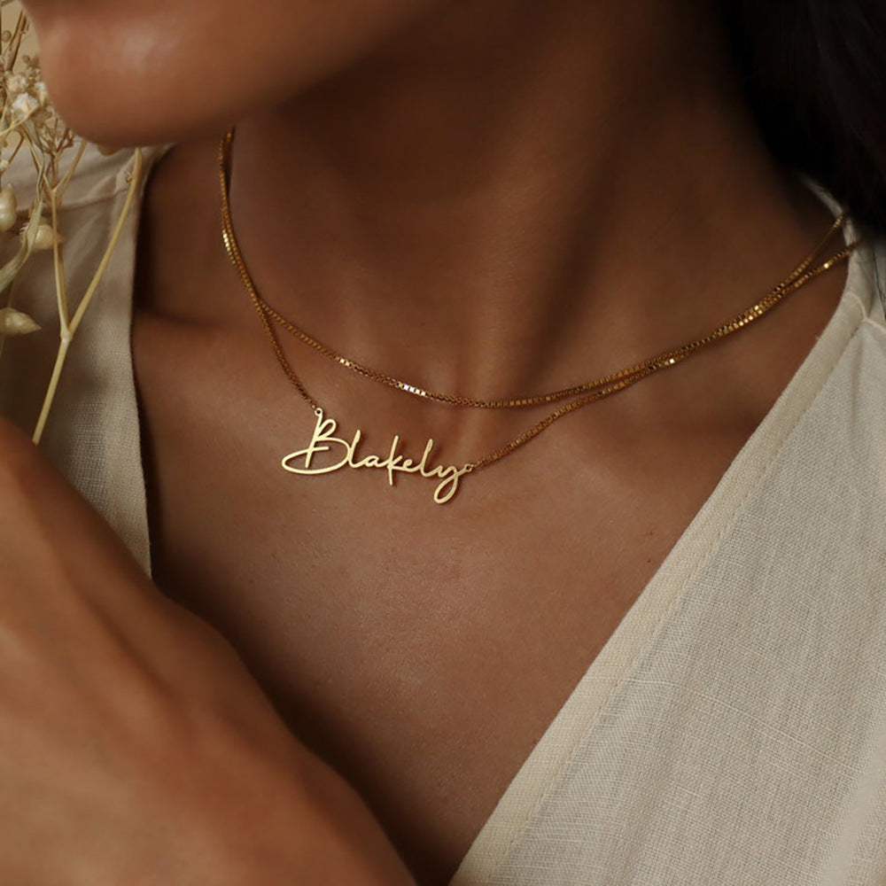 The Signature Script Name Necklace