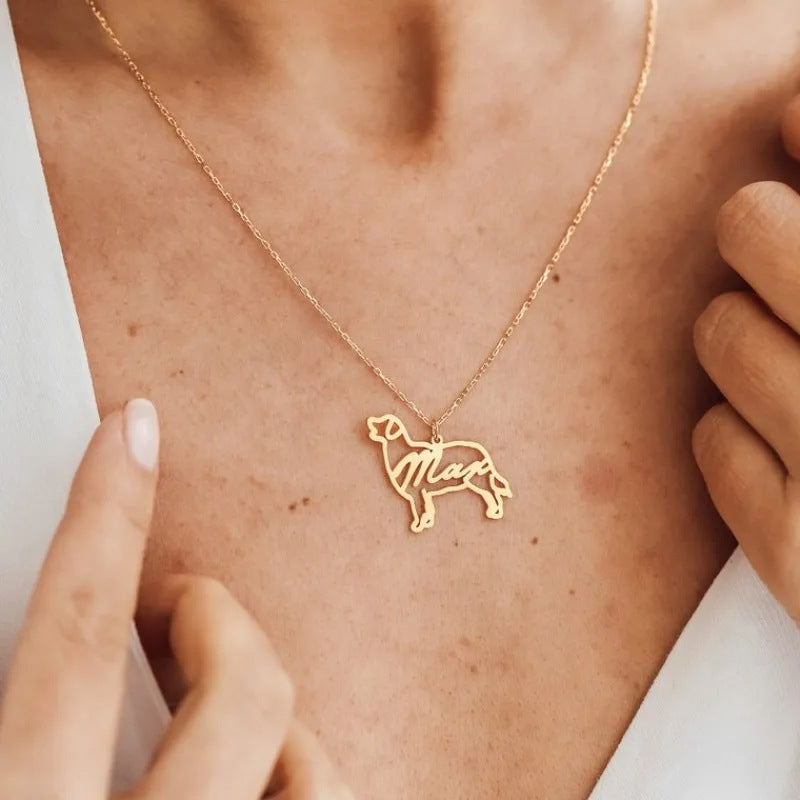 The Dog Breed Silhouette Necklace