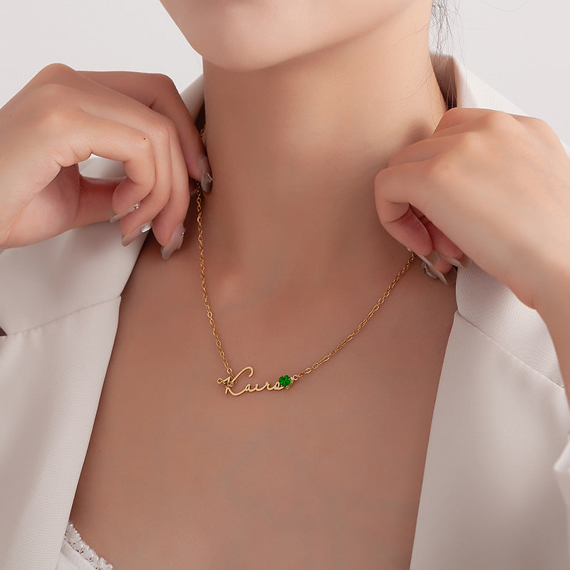 The Heartfelt Script Name Necklace