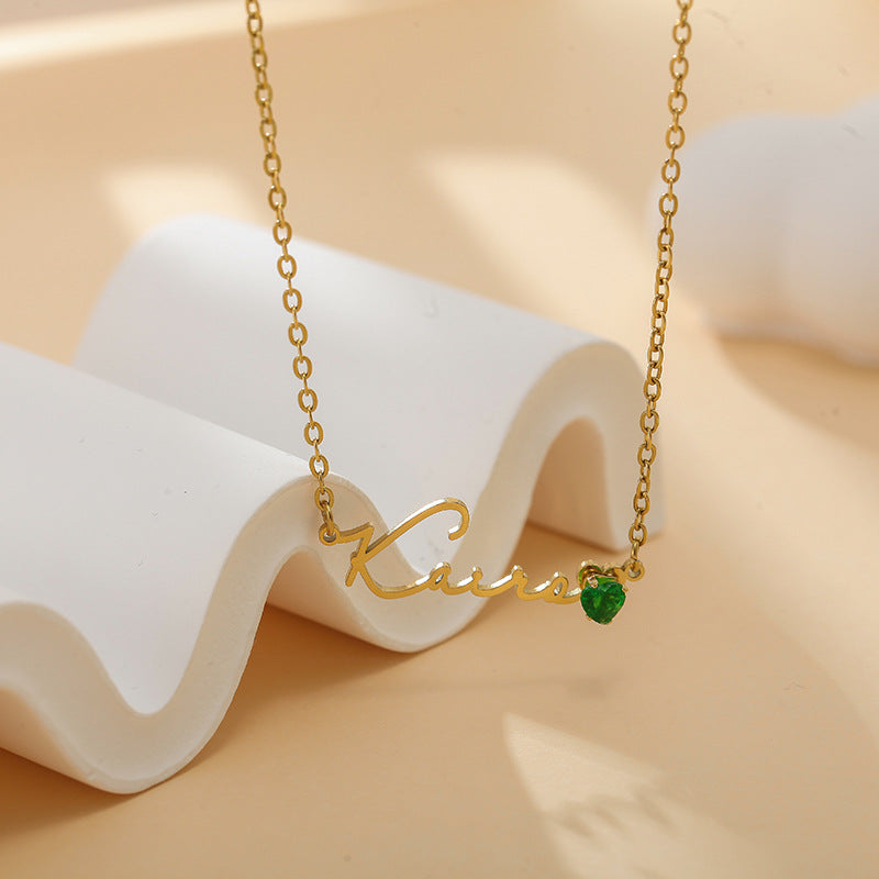 The Heartfelt Script Name Necklace