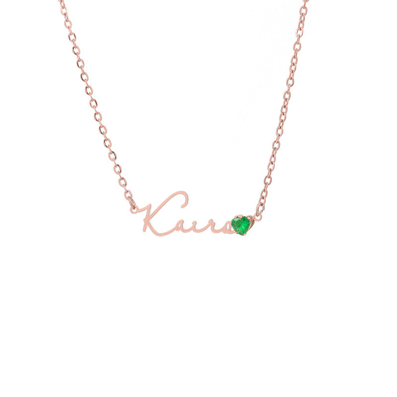 The Heartfelt Script Name Necklace