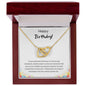Happy Birthday - Incredible Woman - Interlocking Hearts Necklace