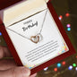 Happy Birthday - Incredible Woman - Interlocking Hearts Necklace