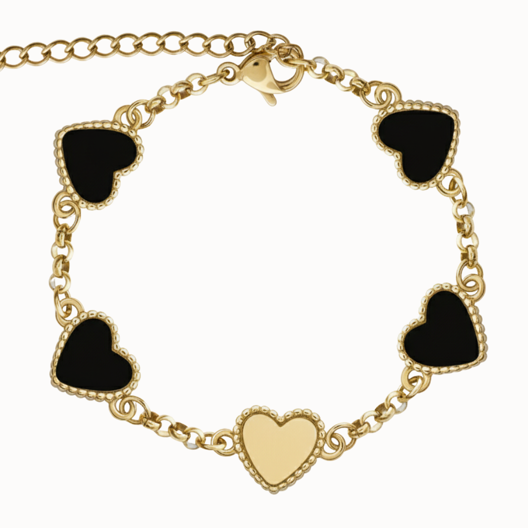 Fivefold Love Bracelet - Gold & Black
