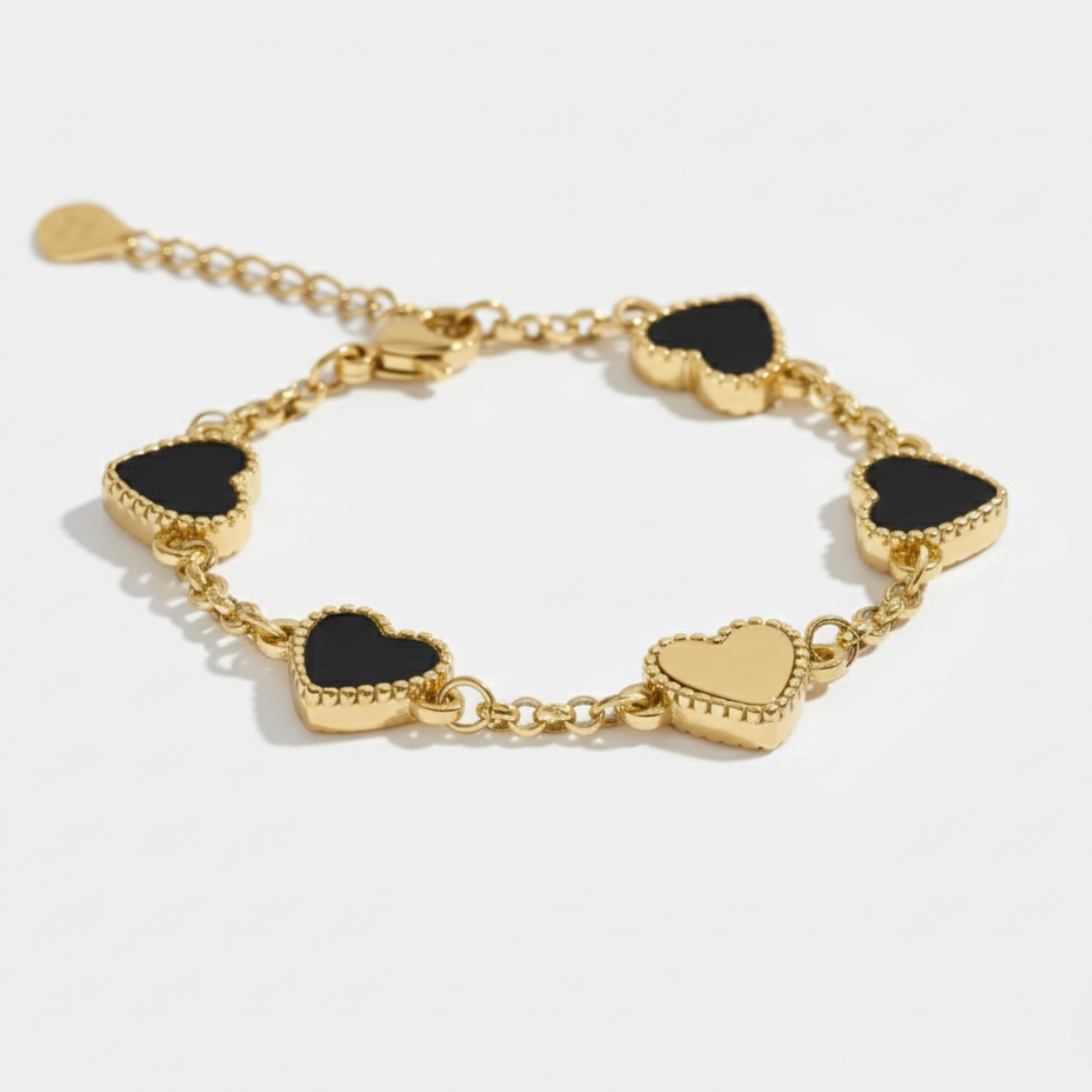 Fivefold Love Bracelet - Gold & Black