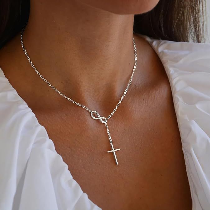 Veritas Cross Necklace - Silver