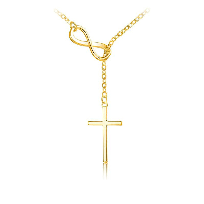 Veritas Cross Necklace - Gold