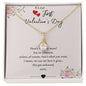 Our First Valentine's - Here's To Many More - Alluring Beauty Necklace