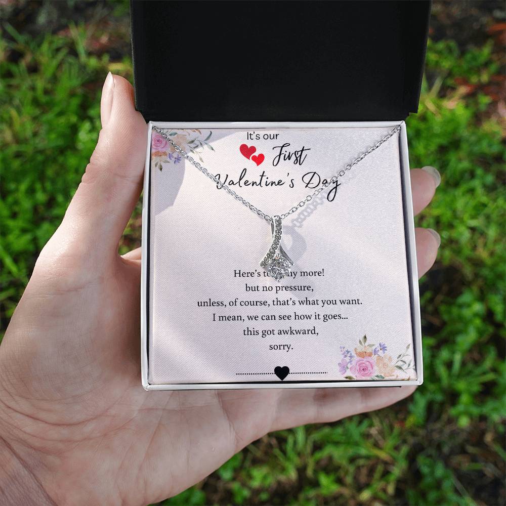 Our First Valentine's - Here's To Many More - Alluring Beauty Necklace