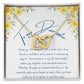To My Dear Sister- Cherished Memories - Interlocking Hearts Necklace