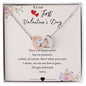 Our First Valentine's - Here's To Many More - Interlocking Hearts Necklace