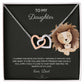 To My Daughter - Infused Love - Interlocking Necklace - Love Dad