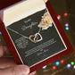 To My Daughter - Always Remember - Interlocking Hearts Necklace - Love Mum